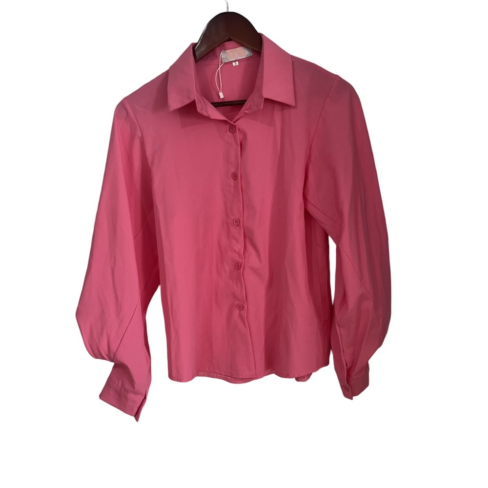 C+D+M Women's Pink Button-Down Shirt